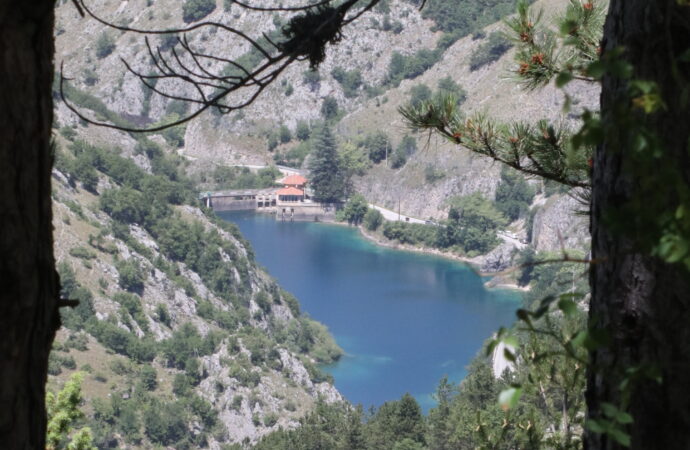 Foto dall'alto del lago di San Domenico